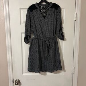 Elegant Black Lace Women's Dress